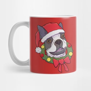 Boston Terrier Christmas Mug